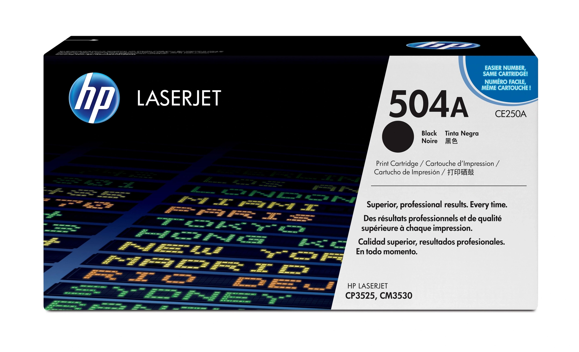 HP Cartucho de tóner original LaserJet 504A negro