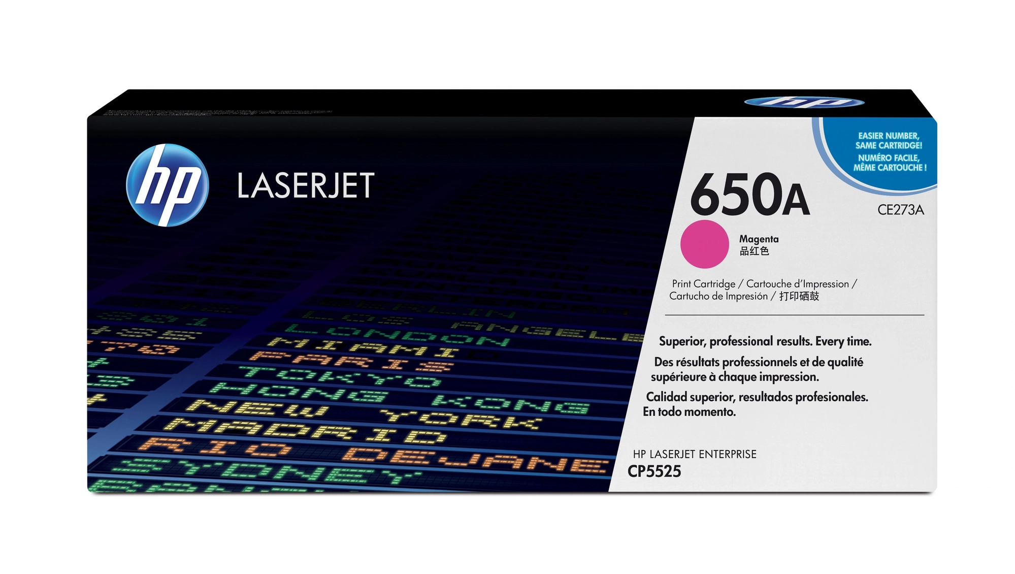 HP Cartucho de tóner original LaserJet 650A magenta