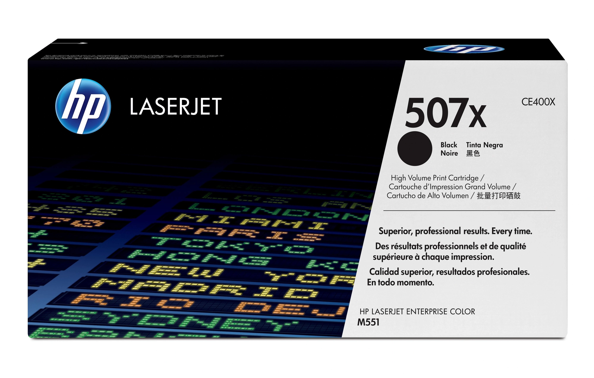 HP Cartucho de tóner original LaserJet 507X de alta capacidad negro