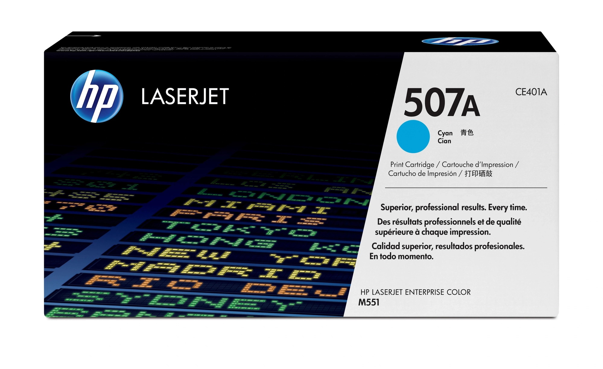 HP Cartucho de tóner original LaserJet 507A cian