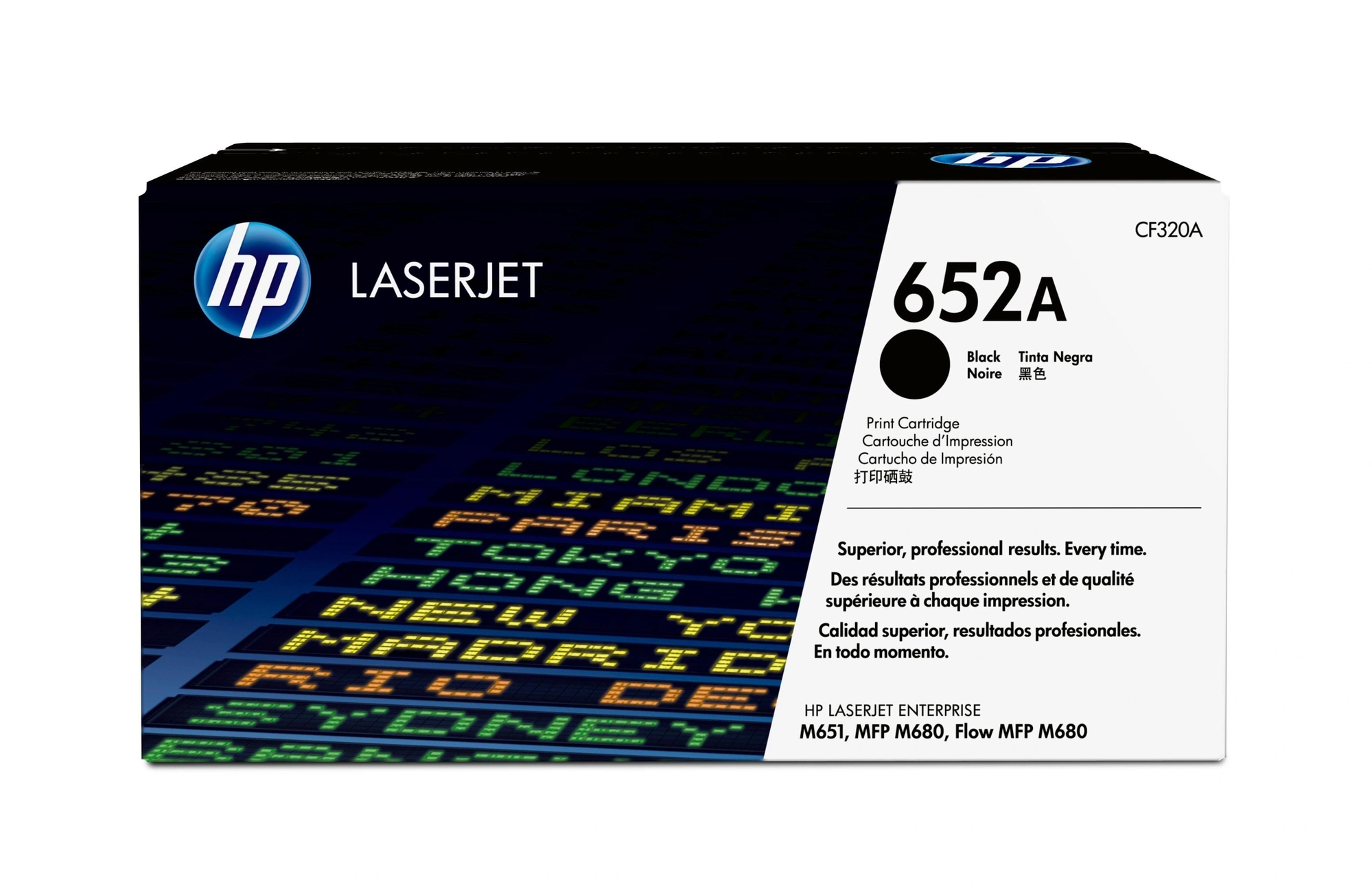 HP Cartucho de tóner original LaserJet 652A negro