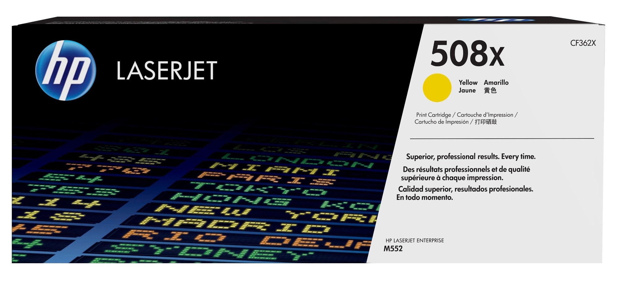 HP Cartucho de tóner original LaserJet 508X amarillo de alta capacidad