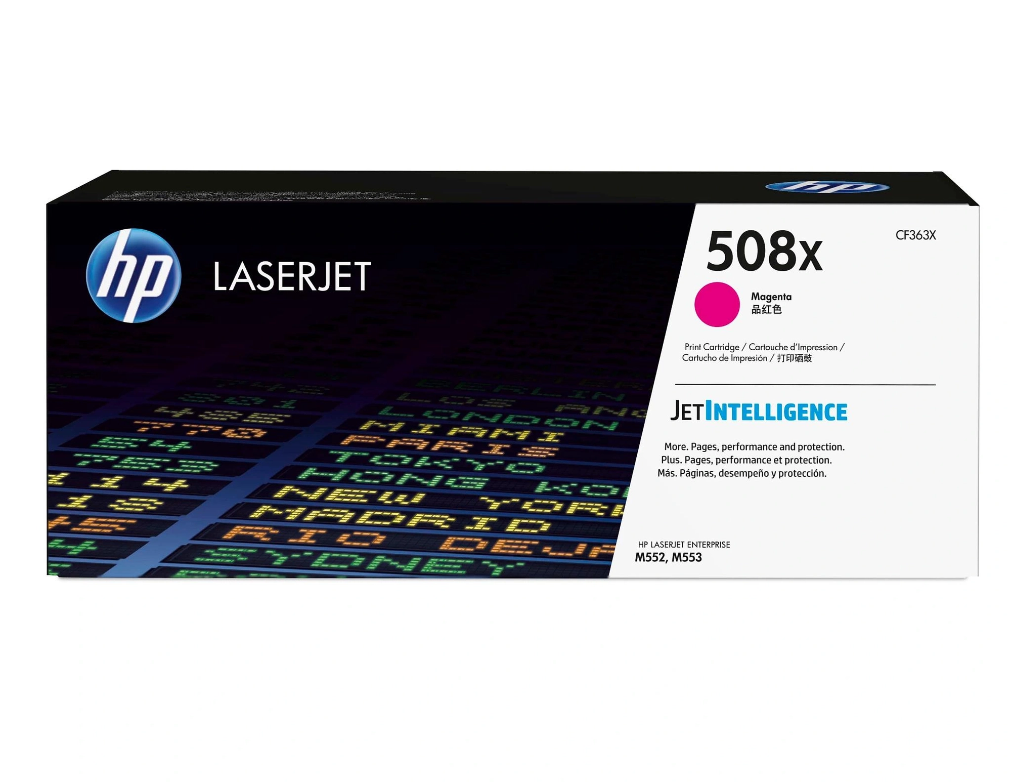 HP Cartucho de tóner original LaserJet 508X magenta de alta capacidad
