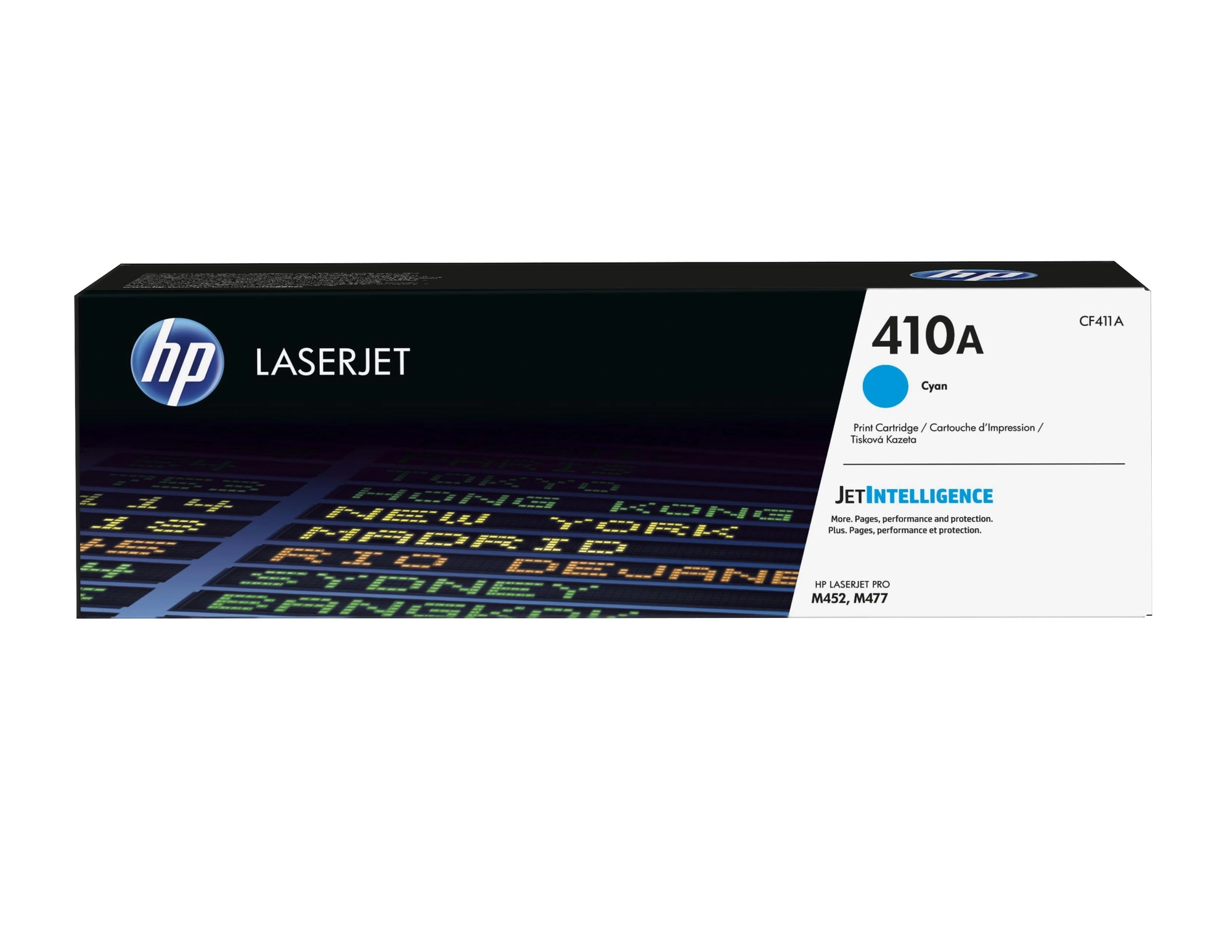 HP Cartucho de tóner original LaserJet 410A cian
