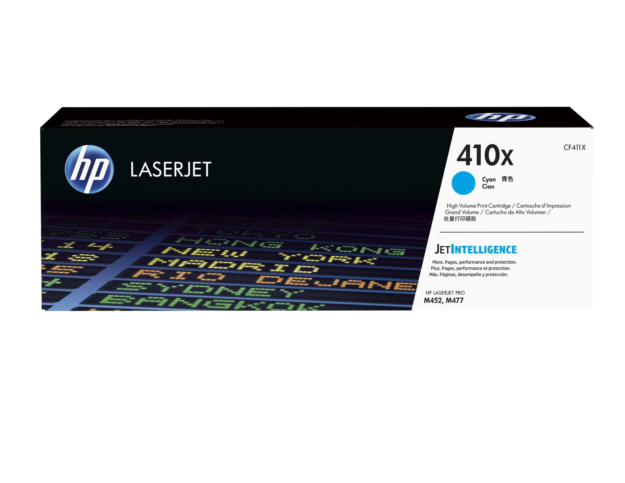 HP Cartucho de tóner original LaserJet 410X cian de alta capacidad