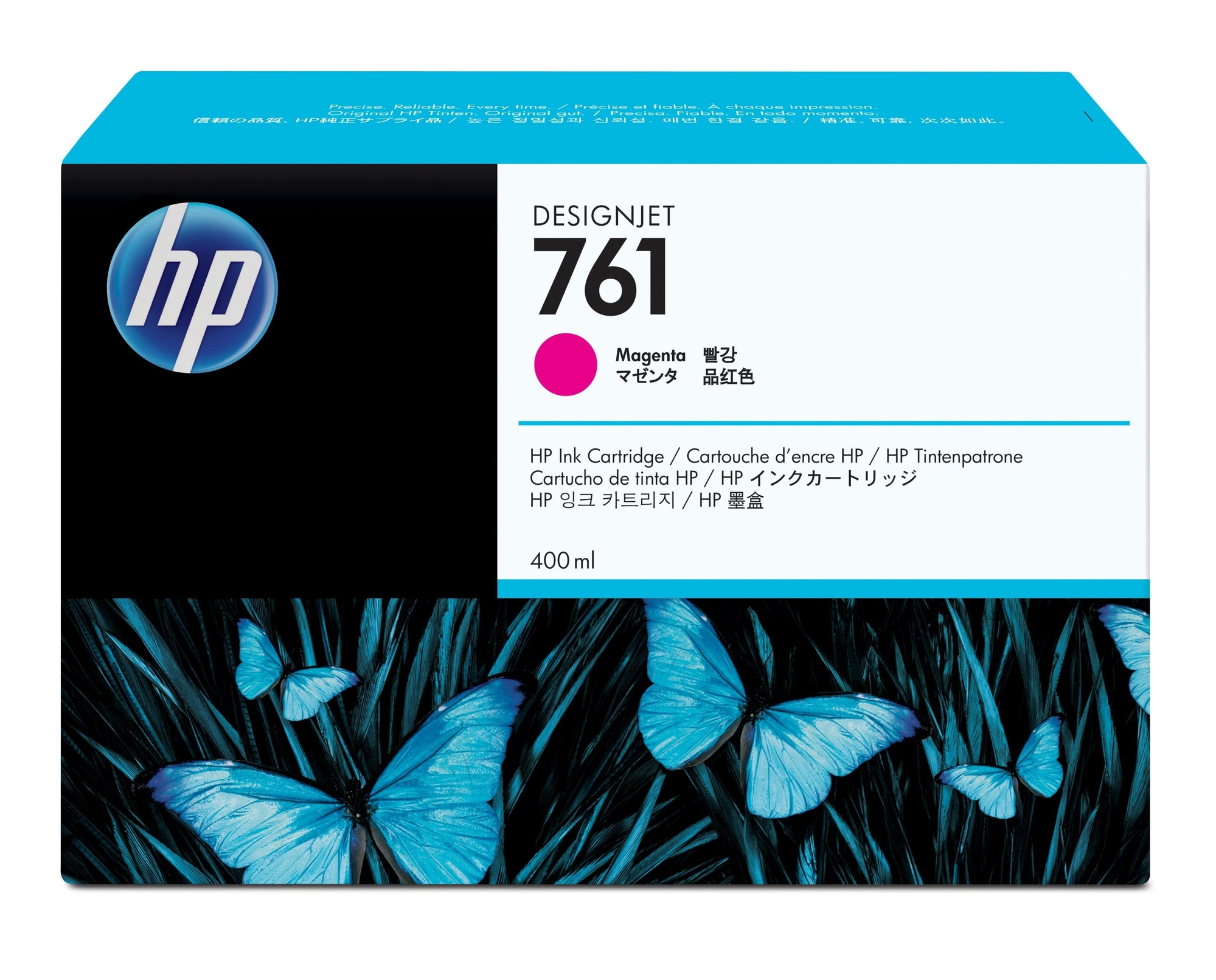 HP Cartucho de tinta DesignJet 761 magenta de 400 ml