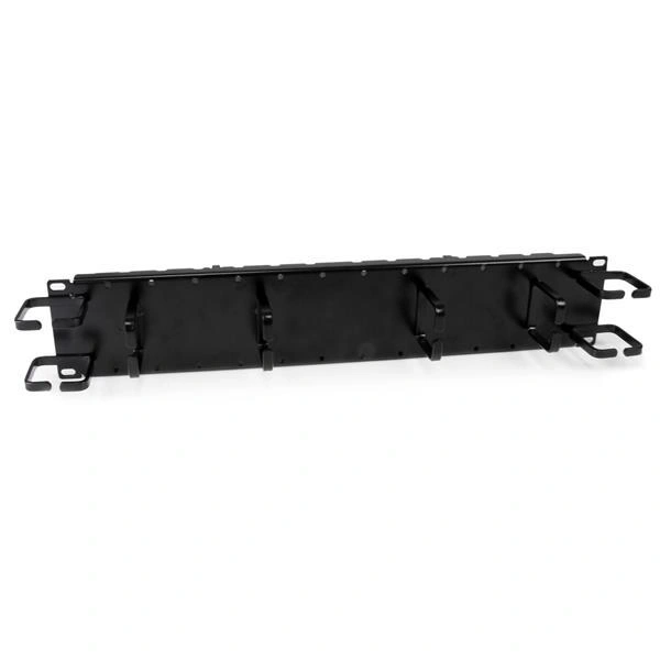 StarTech.com Panel de Gestión Horizontal y Vertical de Cables 2U para Rack - Guíacables de 2 Lados con Anillas y Canaleta
