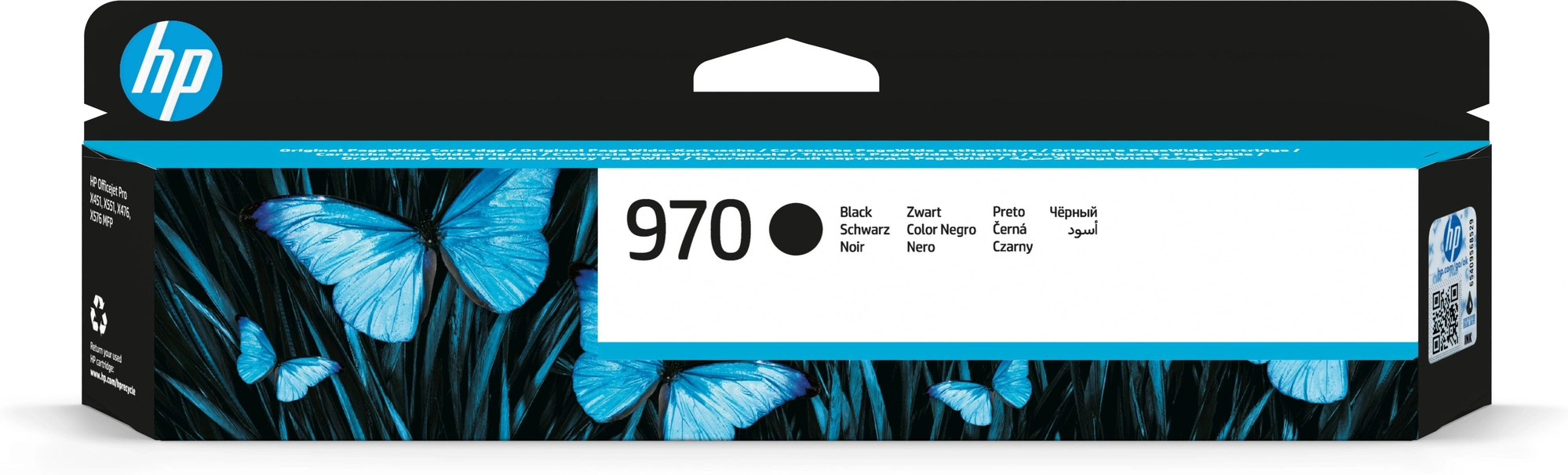 HP Cartucho de tinta original 970 negro