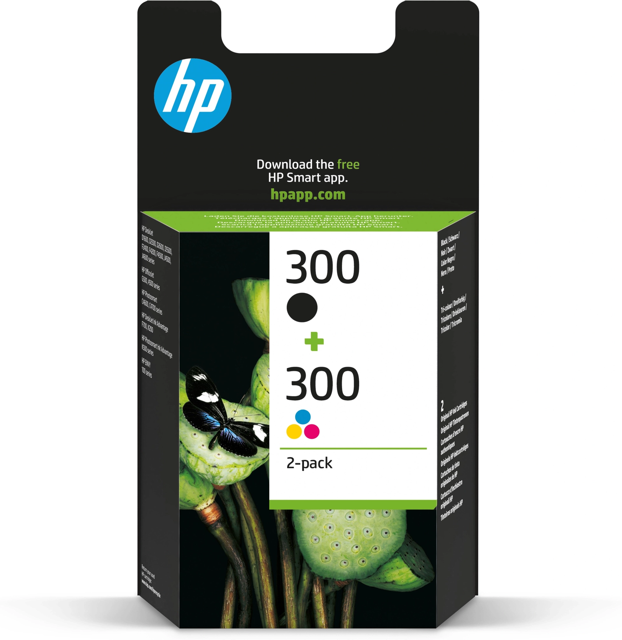 HP Pack de ahorro de 2 cartuchos de tinta original 300 negro/Tri-color