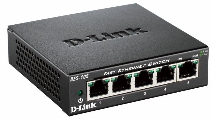 D-Link DES-105 No administrado L2 Negro