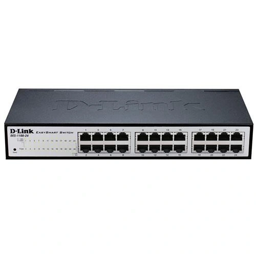 D-Link DGS-1100-24V2 Gestionado L2 Gigabit Ethernet (10/100/1000) 1U Negro, Gris