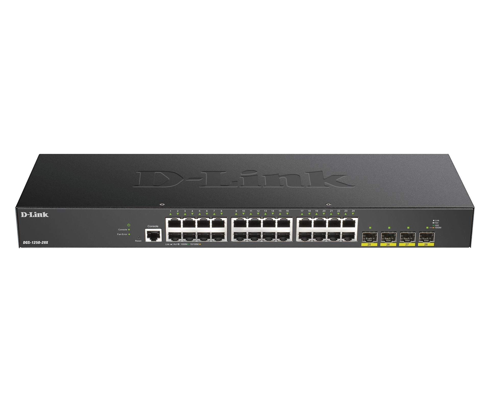 D-Link DGS-1250-28X Gestionado L3 Gigabit Ethernet (10/100/1000) Negro
