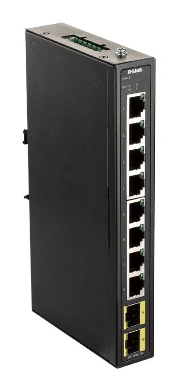 D-Link DIS-100G-10S switch No administrado Gigabit Ethernet (10/100/1000) DIN rail Negro