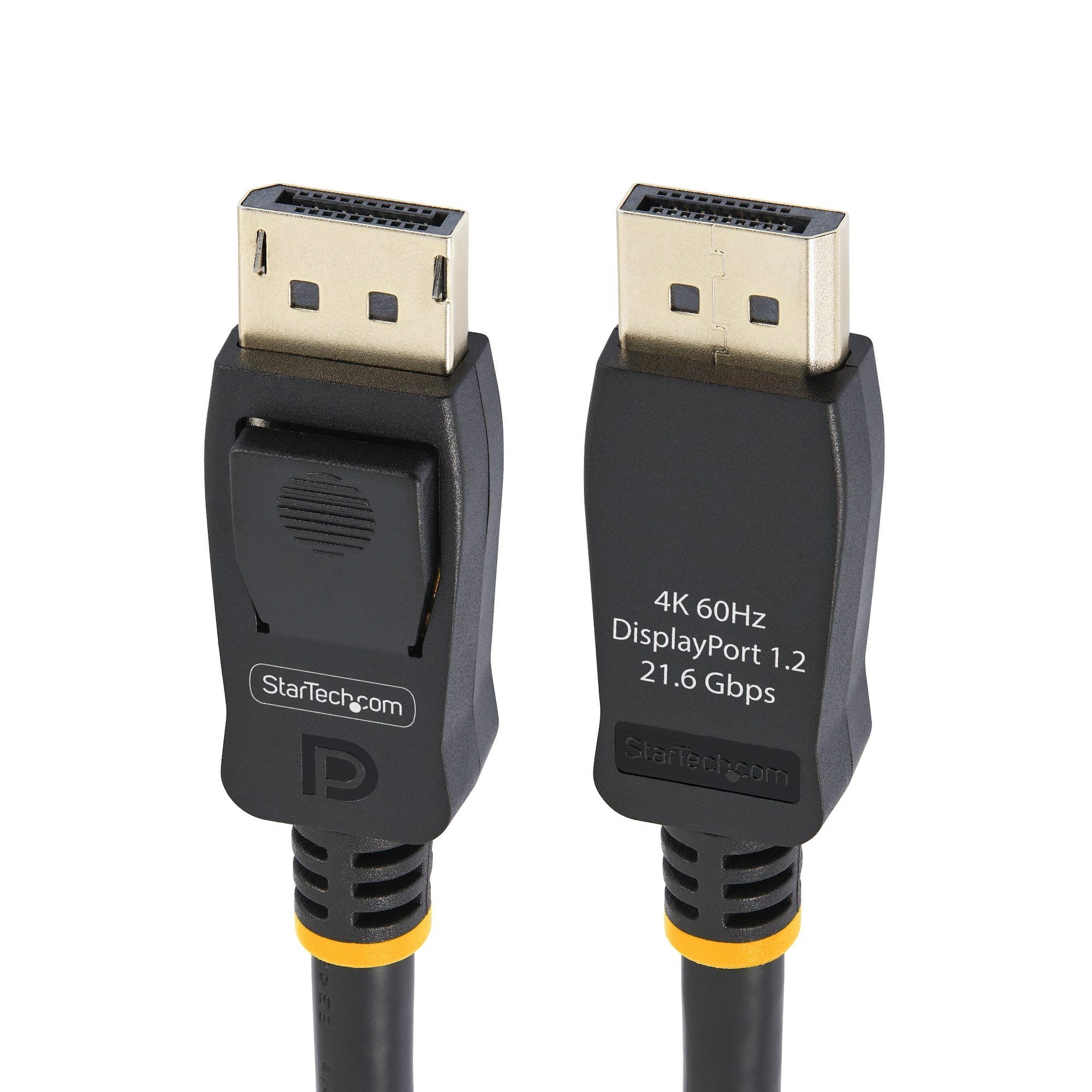 StarTech.com Cable DisplayPort 1.2 4K 60Hz de 2m - Cable DP UHD con Pestillos - con Certificación VESA - Cable para Monitor DisplayPort - Paquete