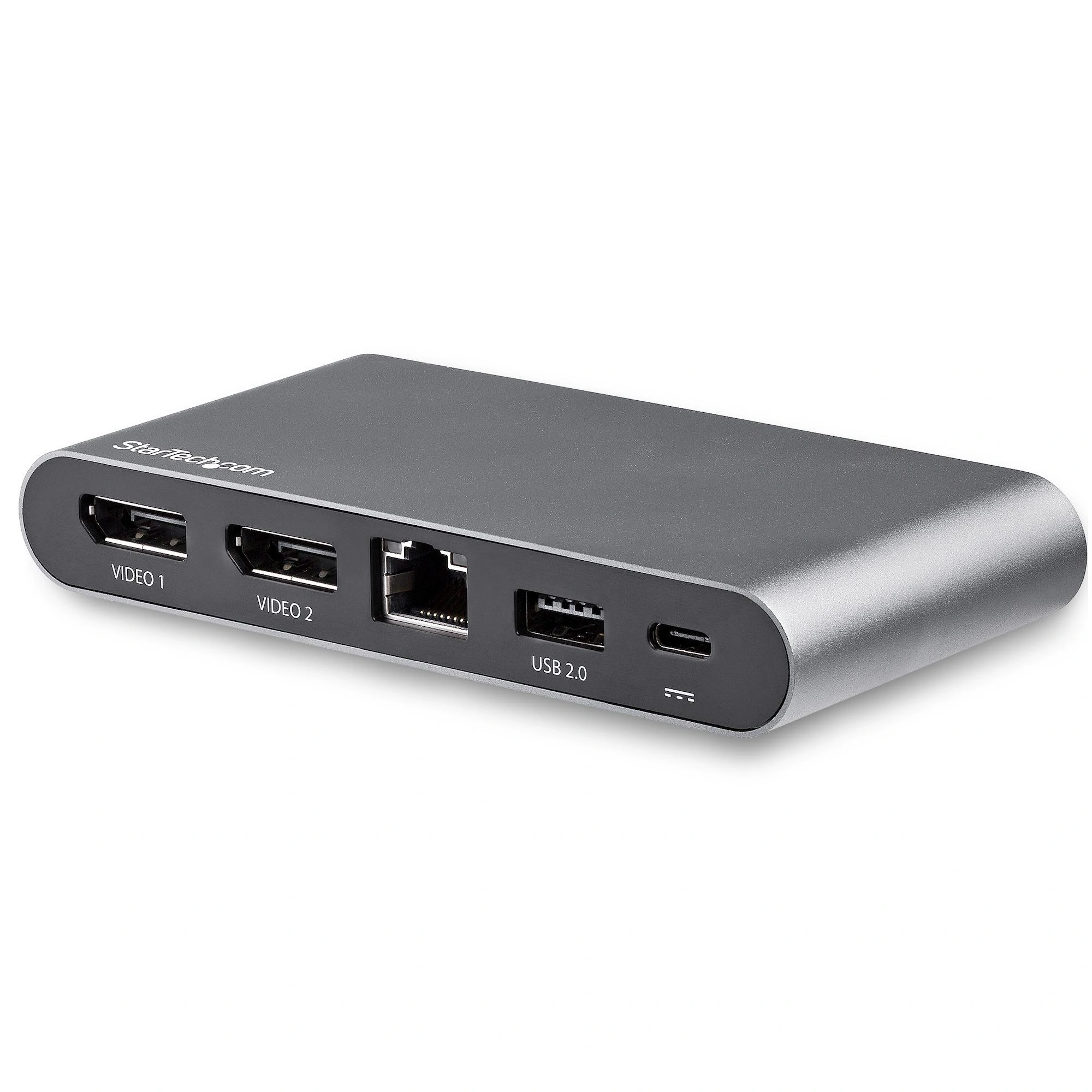 StarTech.com Docking Station USB C para 2 Monitores DisplayPort 4K - con Entrega de Potencia de 100W Passthrough - GbE - Hub Ladrón Concentrador