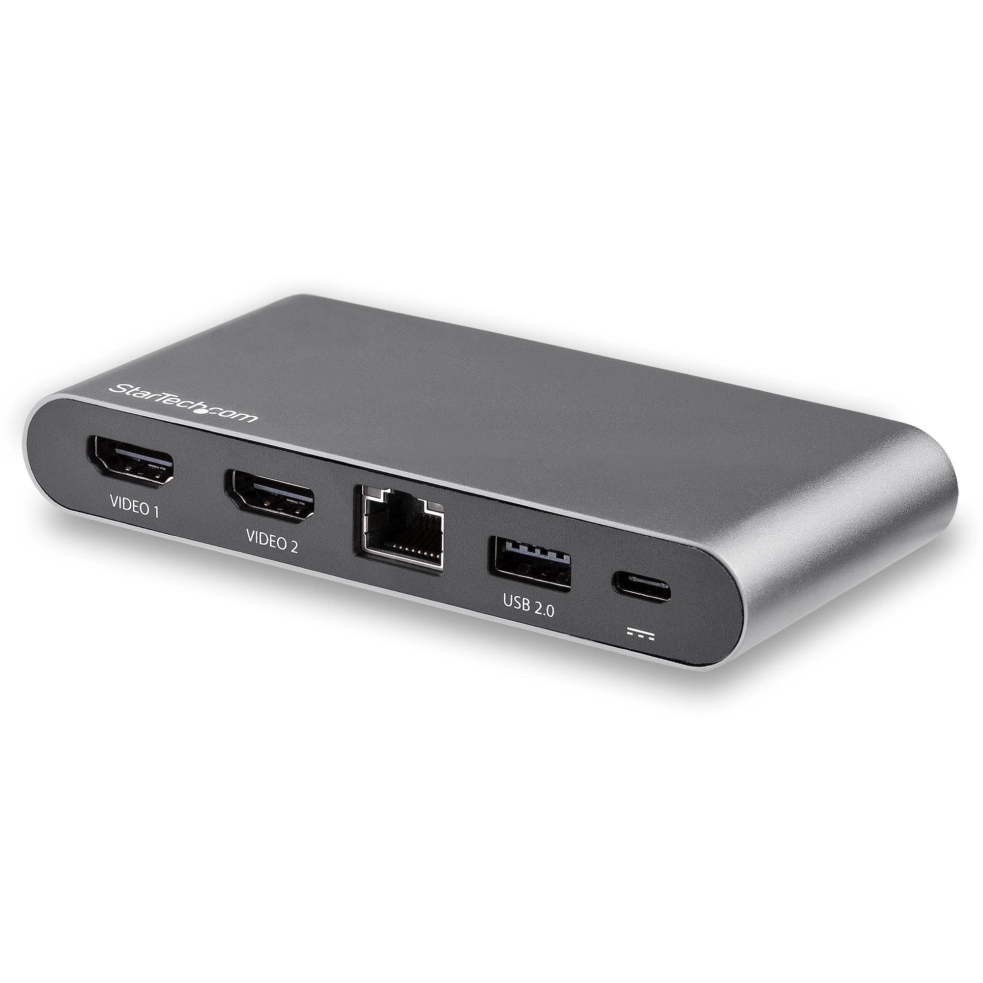 StarTech.com Docking Station USB C para 2 Monitores HDMI 4K - Entrega de Potencia de 100W Passthrough - GbE, Concentrador de 2 Puertos USB-A - Dock USB Tipo-C para Ordenador Portátil con Cable de 1m