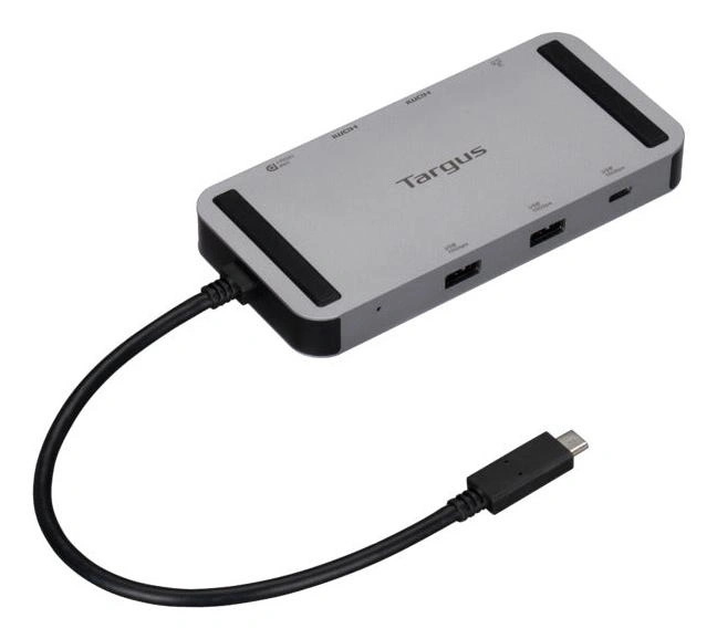 Targus DOCK429GL base para portátil y replicador de puertos Alámbrico USB4 Plata