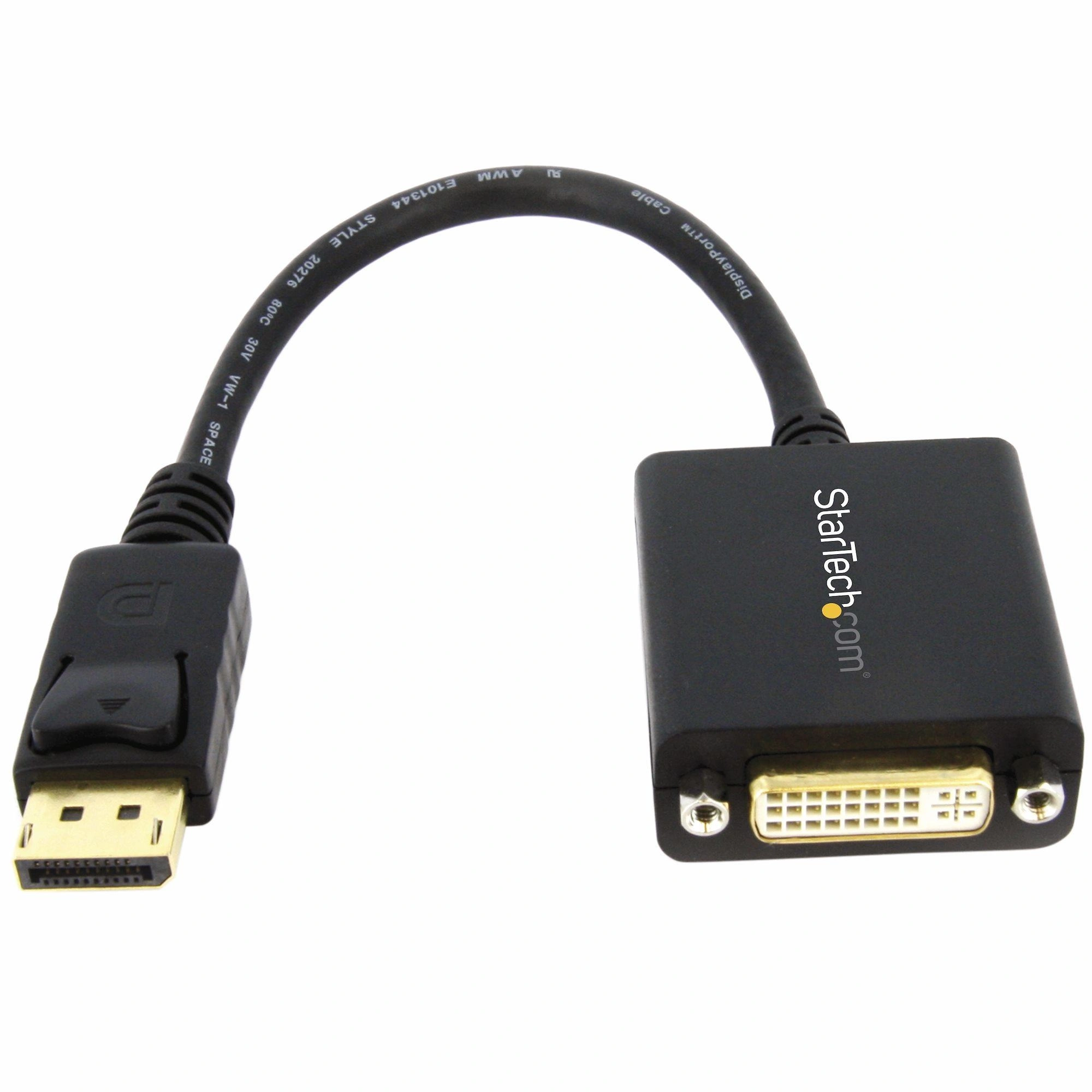 StarTech.com Adaptador de Vídeo DisplayPort a DVI - Conversor DP - Hasta 1920x1200 - Convertidor Pasivo Externo