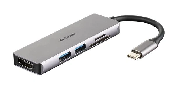 D-Link DUB-M530 base para portátil y replicador de puertos Alámbrico USB 3.2 Gen 1 (3.1 Gen 1) Type-C Aluminio
