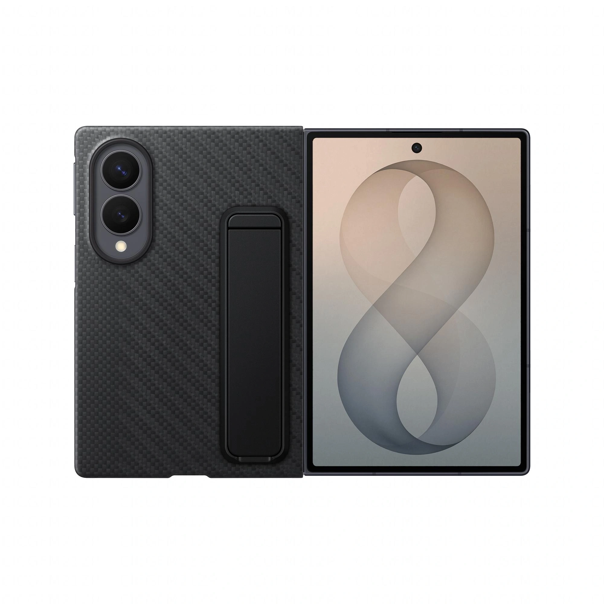 Samsung Funda Oficial de Carbono para Galaxy Z Fold8, Color Negro – imagen 2