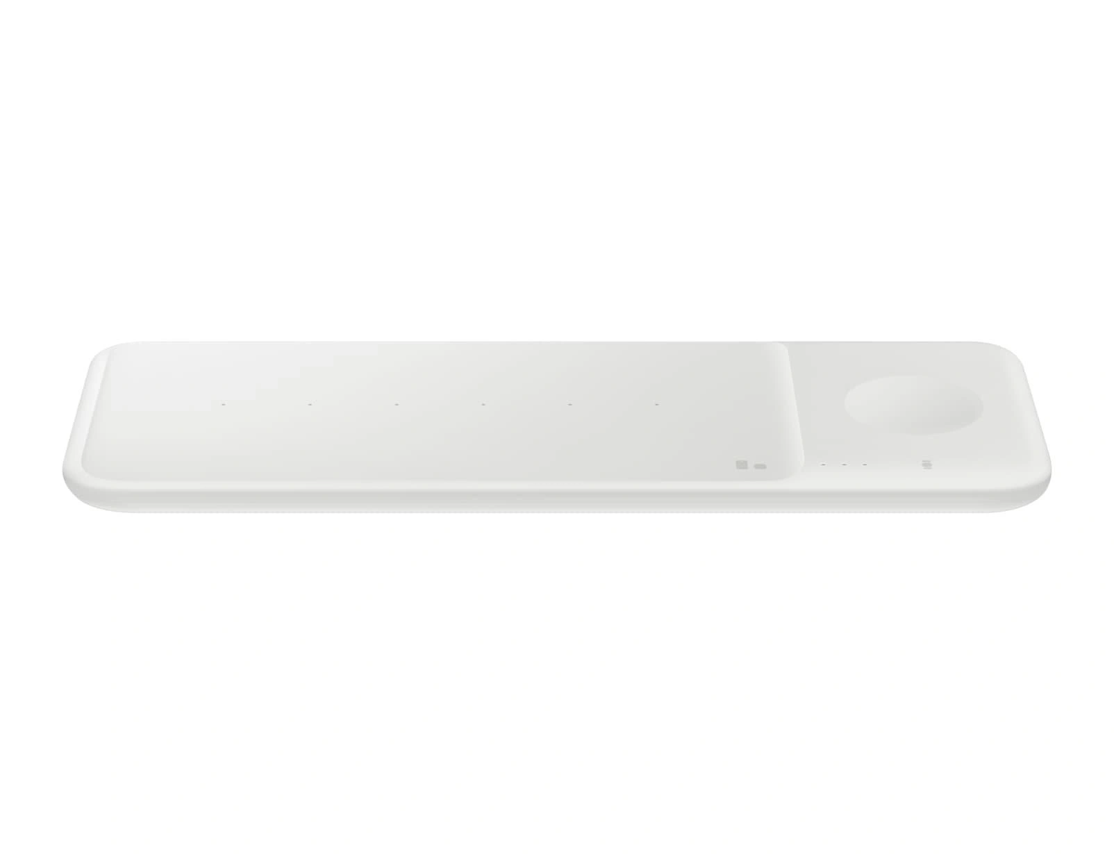 Samsung Wireless Charger Trio Auriculares, Smartphone, Reloj inteligente Blanco USB Cargador inalámbrico Carga rápida Interior
