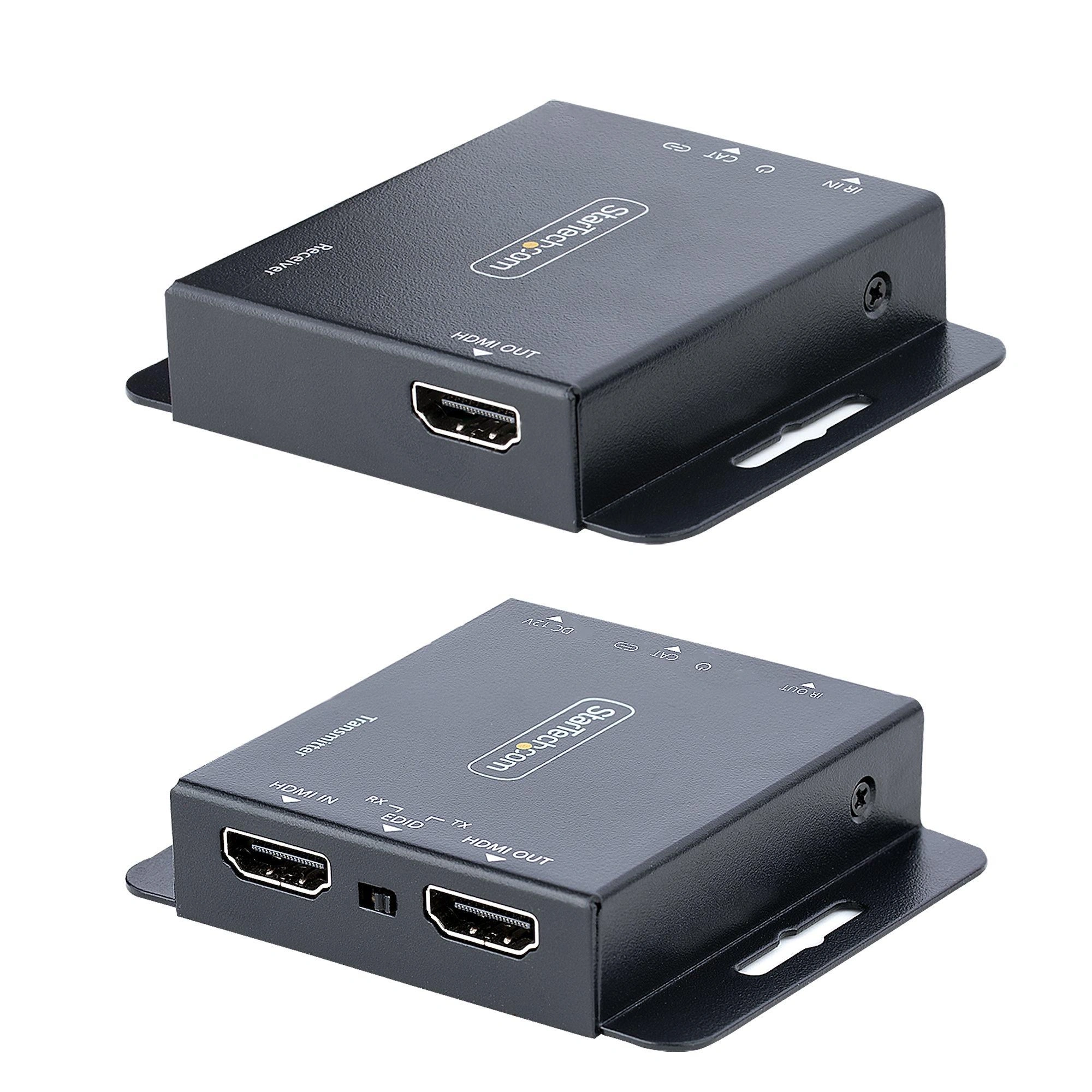 StarTech.com Extensor HDMI por CAT5/CAT6, 4K de 30Hz, para 39m o 1080p para 70m, Alargador HDMI, Juego Transmisor y Receptor PoC HDMI, Infrarrojo