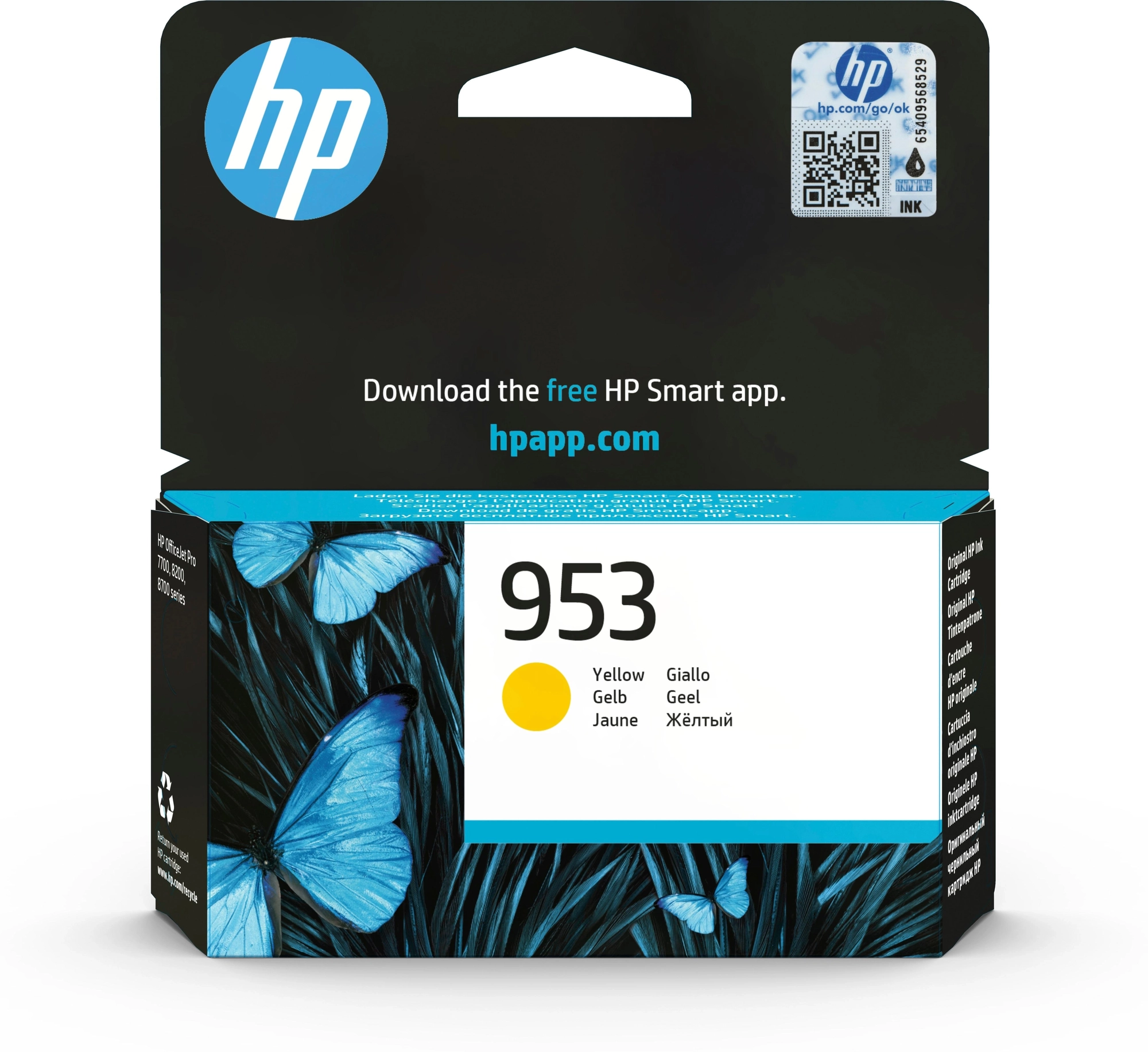 HP Cartucho de tinta Original 953 amarillo