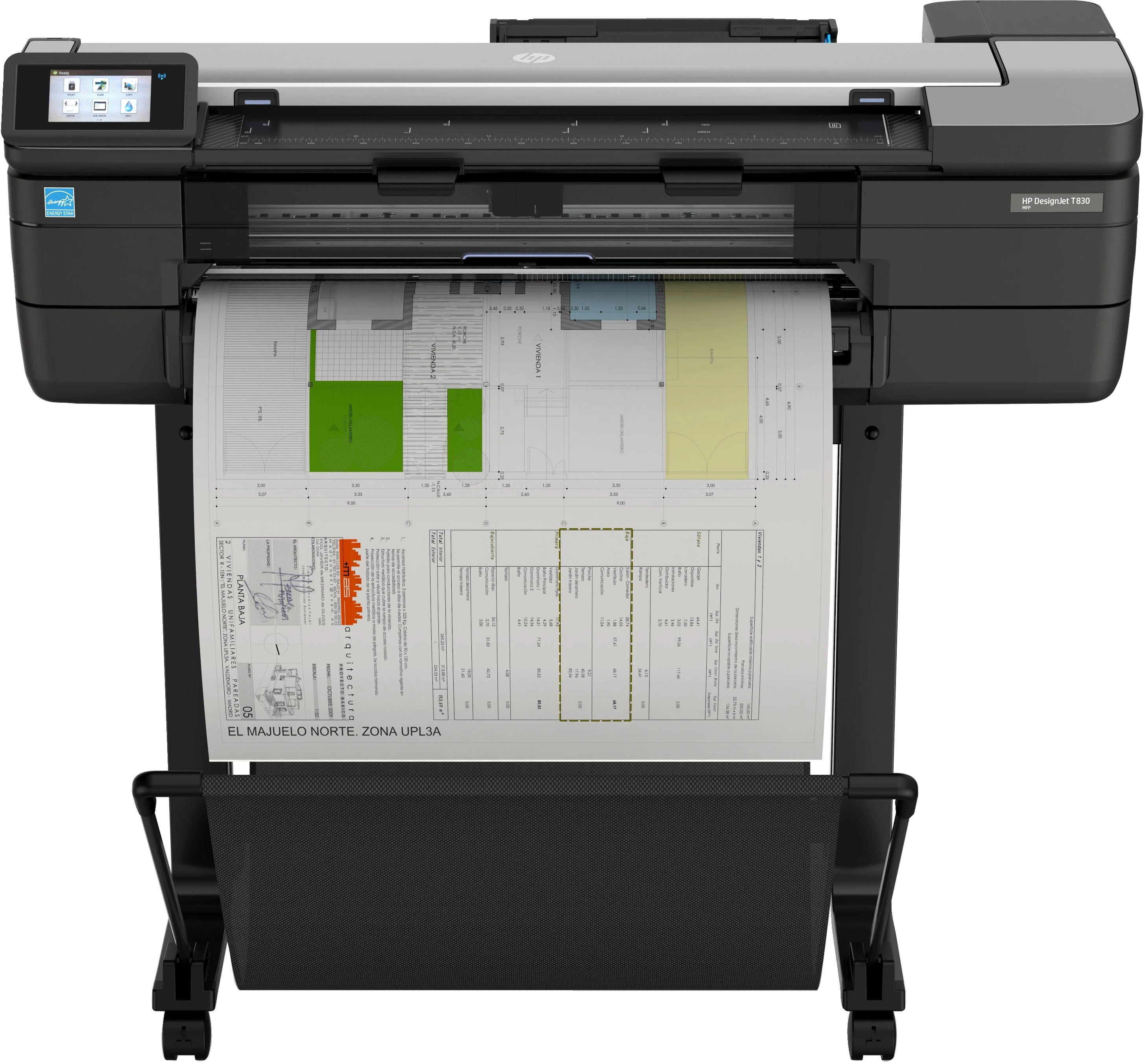 HP Designjet Impresora multifunción T830 de 24 pulgadas