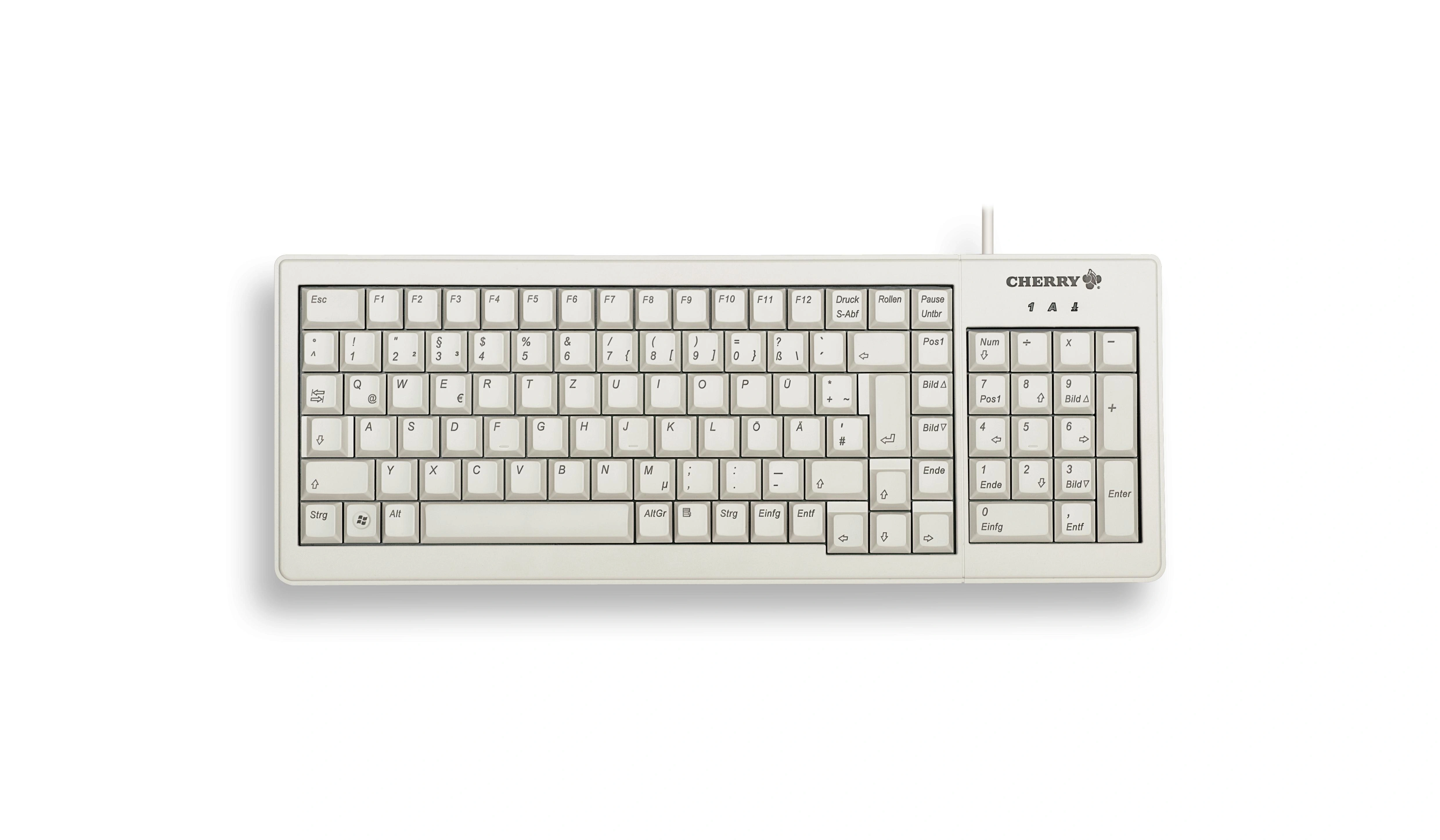 CHERRY XS G84-5200 teclado Oficina USB + PS/2 QWERTY Inglés Gris