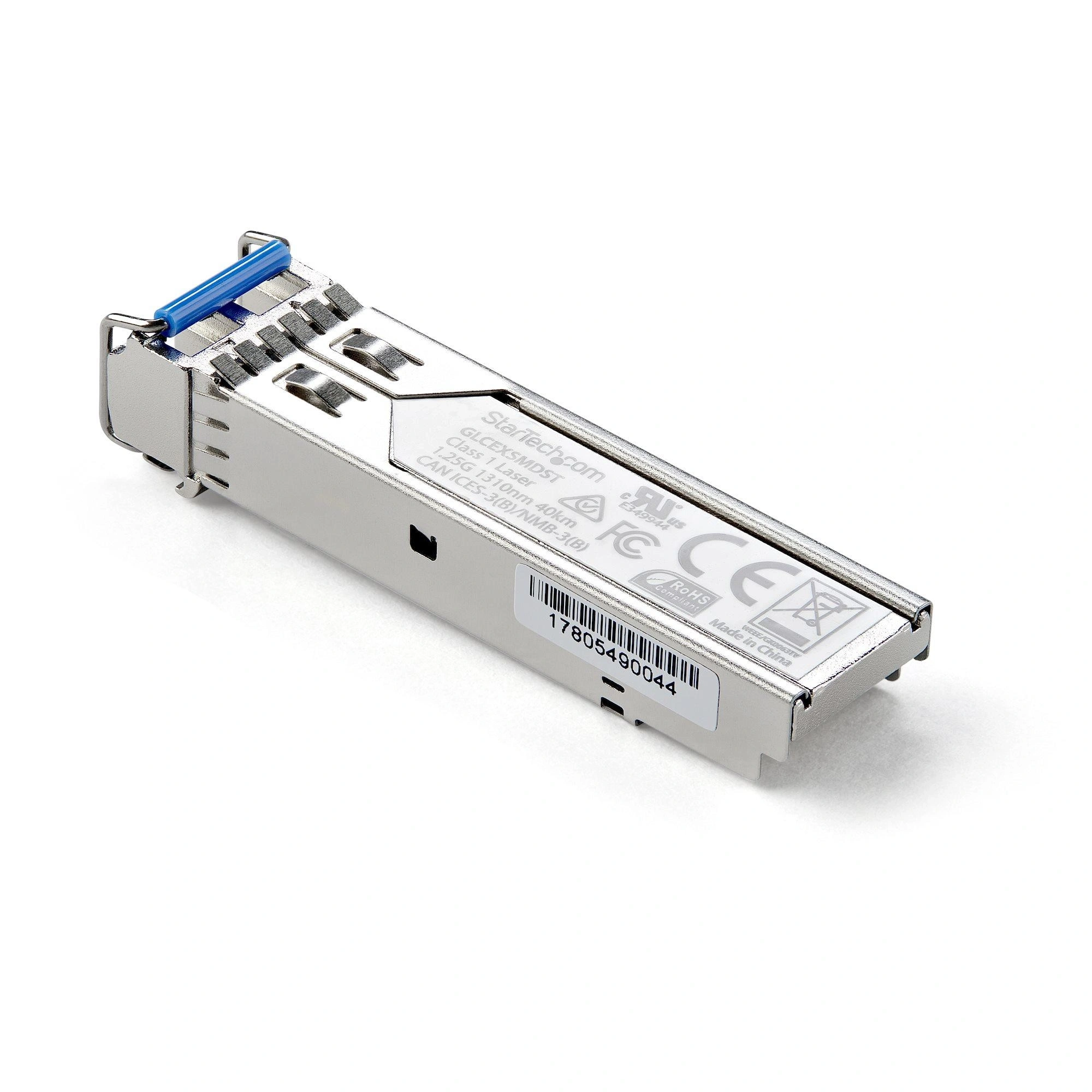 StarTech.com Módulo Transceptor SFP Compatible con GLC-EX-SMD - 1000BASE-EX de Cisco - Fibra Monomodo 1GbE - SFP Ethernet Gigabit 1Gb - LC - 40km
