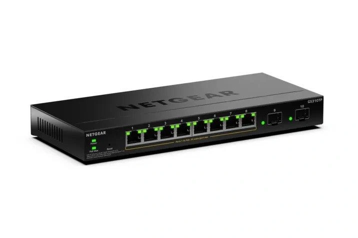 NETGEAR GS310TPv2 Gestionado L2/L3 Gigabit Ethernet (10/100/1000) Energía sobre Ethernet (PoE) Escritorio Negro