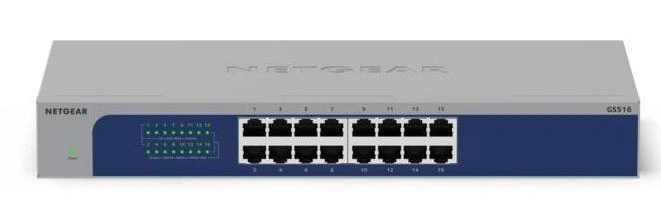 NETGEAR GS516-300EUS switch No administrado Gigabit Ethernet (10/100/1000) Gris