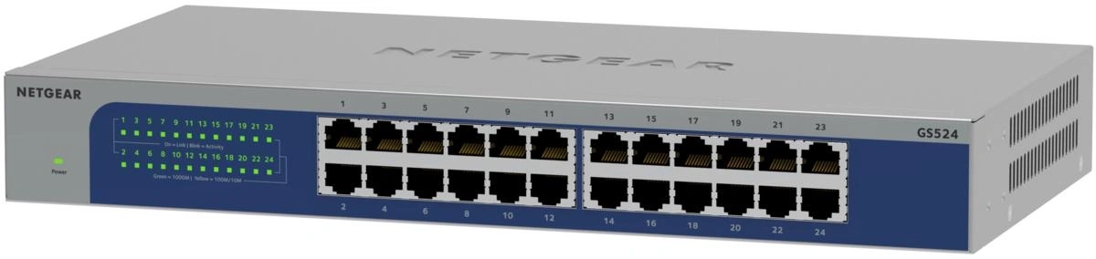 NETGEAR GS524-300EUS switch No administrado Gigabit Ethernet (10/100/1000) Gris