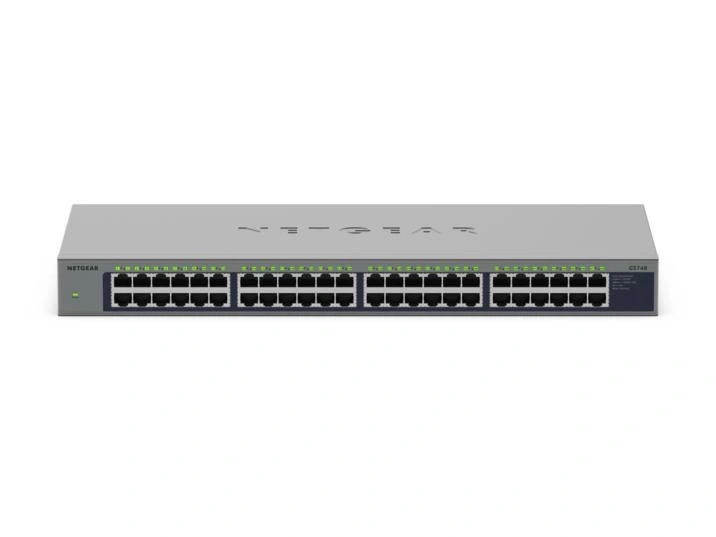 NETGEAR GS748 No administrado Gigabit Ethernet (10/100/1000) Gris