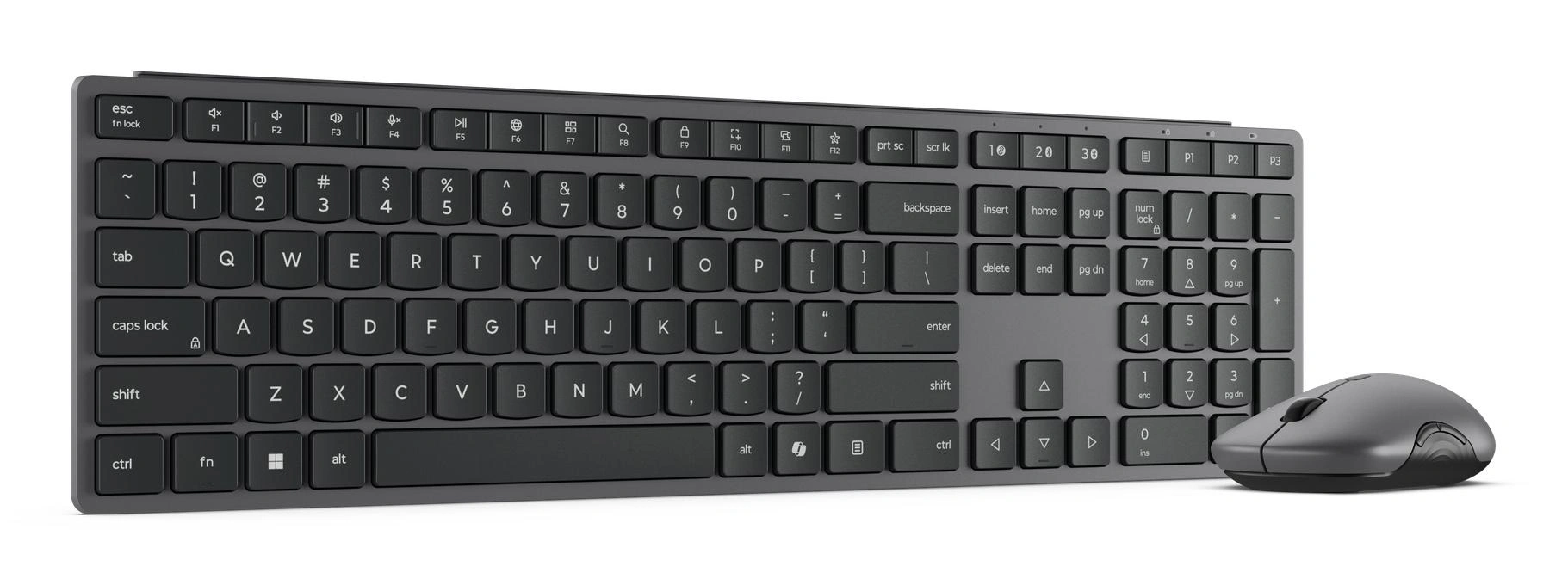 Lenovo GX31S04978 teclado Ratón incluido Oficina RF Wireless + Bluetooth Español Gris – imagen 5