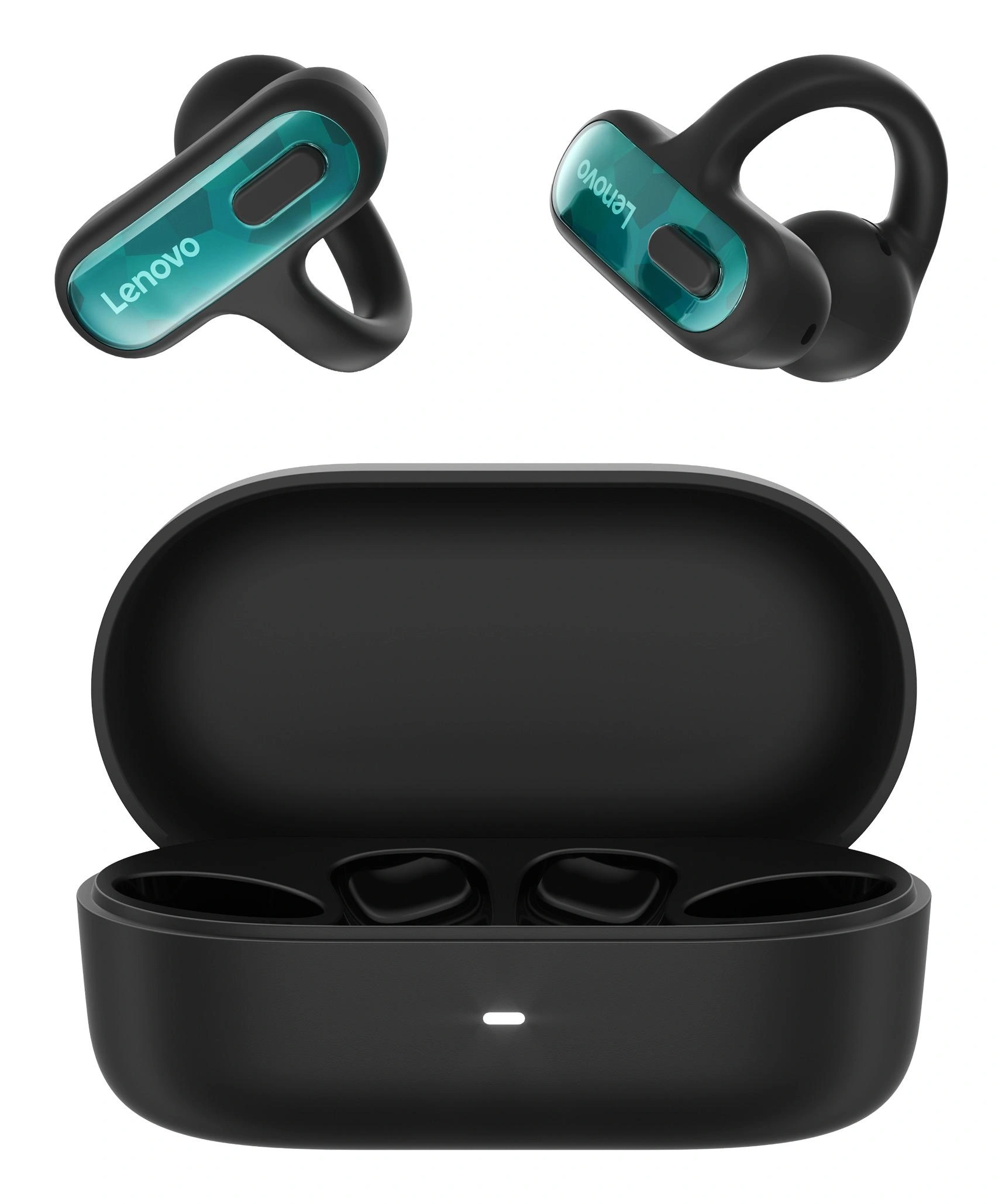 Lenovo X500 Auriculares True Wireless Stereo (TWS) Clip de oreja, De oreja abierta Business/Everyday USB Tipo C Bluetooth Negro