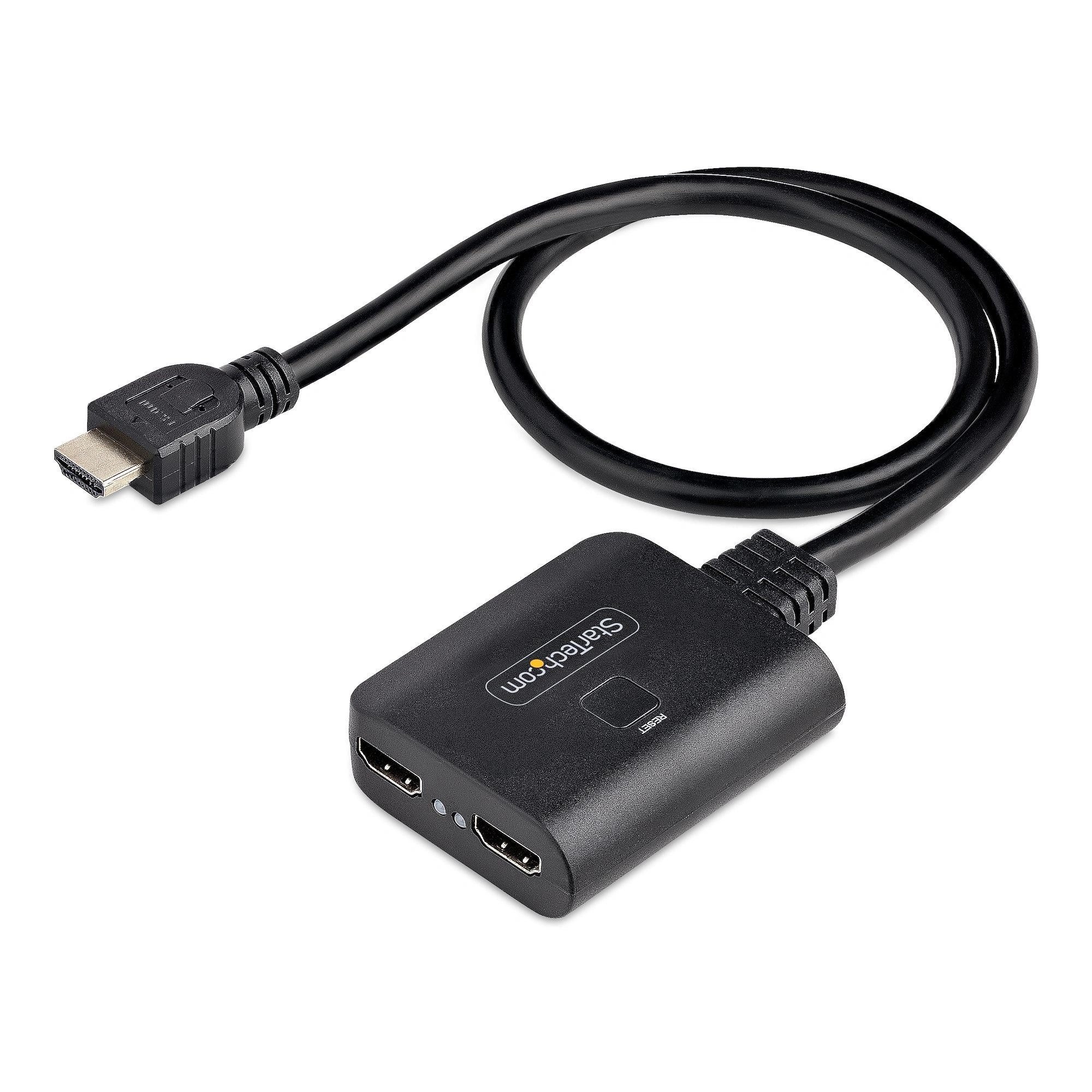 StarTech.com Divisor HDMI de 2 Puertos - Multiplicador HDMI 2.0 de 2 Puertos 4K60 - Splitter HDMI 2 Puertos de Entrada 1 de Salida - HDR/HDCP con
