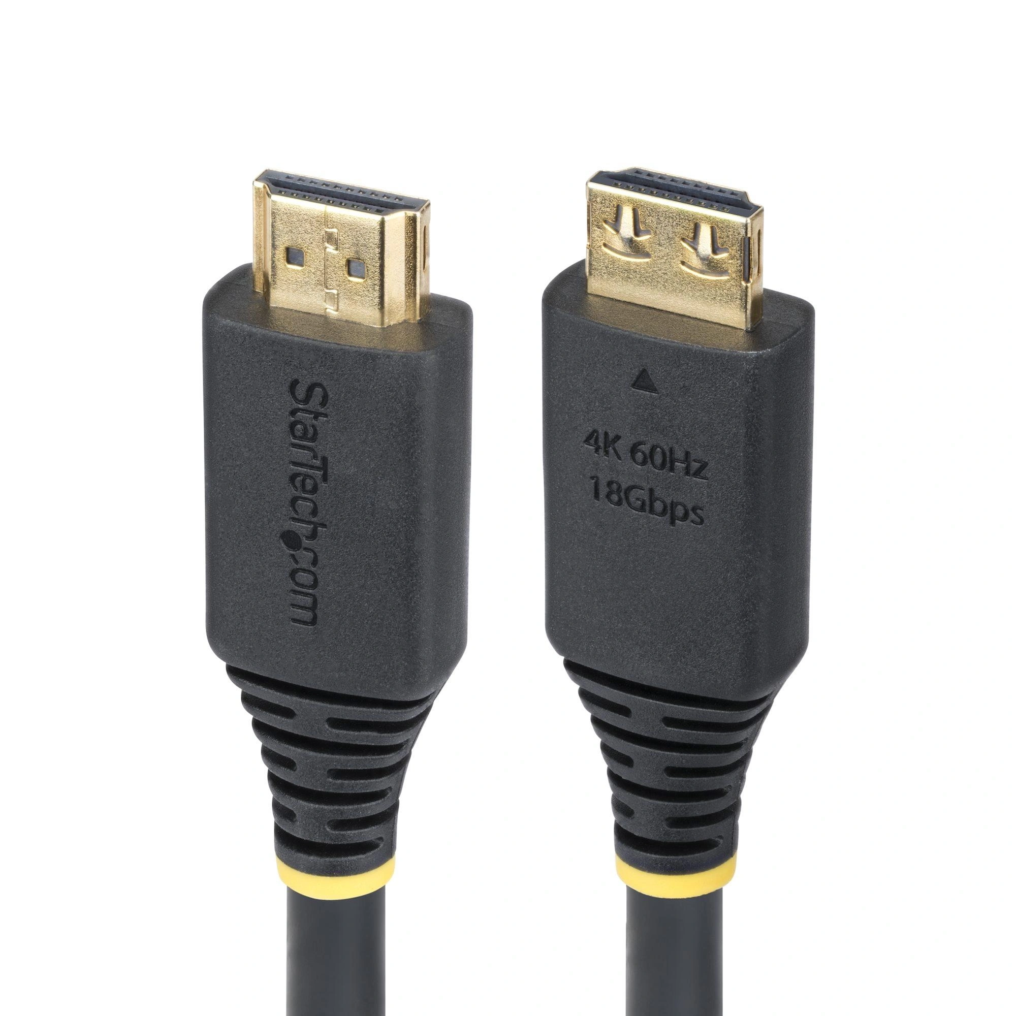 StarTech.com Cable HDMI de Alta Velocidad de 4,5m con Conectores con Agarre - 4K 60Hz/1440p 144Hz - HDR10/HDCP 2.2/ARC - 18Gbps - Cable HDMI 2.0