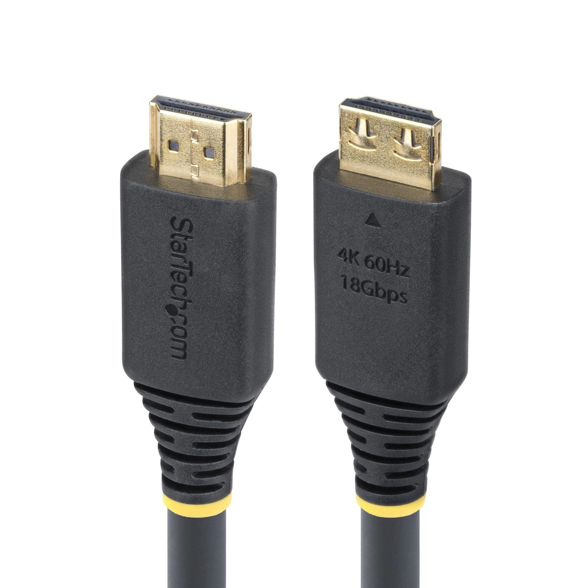 StarTech.com Cable HDMI de Alta Velocidad de 6,1m con Conectores con Agarre - 4K 60Hz/1440p 144Hz - HDR10/HDCP 2.2/ARC - 18Gbps - Cable HDMI - Re