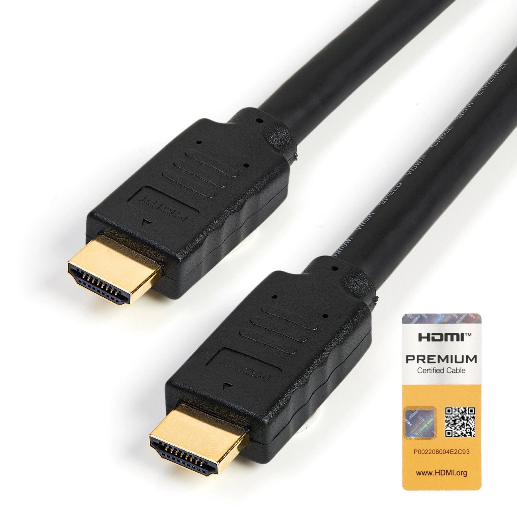 StarTech.com Cable de 5m HDMI 2.0 Certificado Premium con Ethernet - HDMI de Alta Velocidad Ultra HD de 4K a 60Hz HDR10 - para Monitores o TV UHD