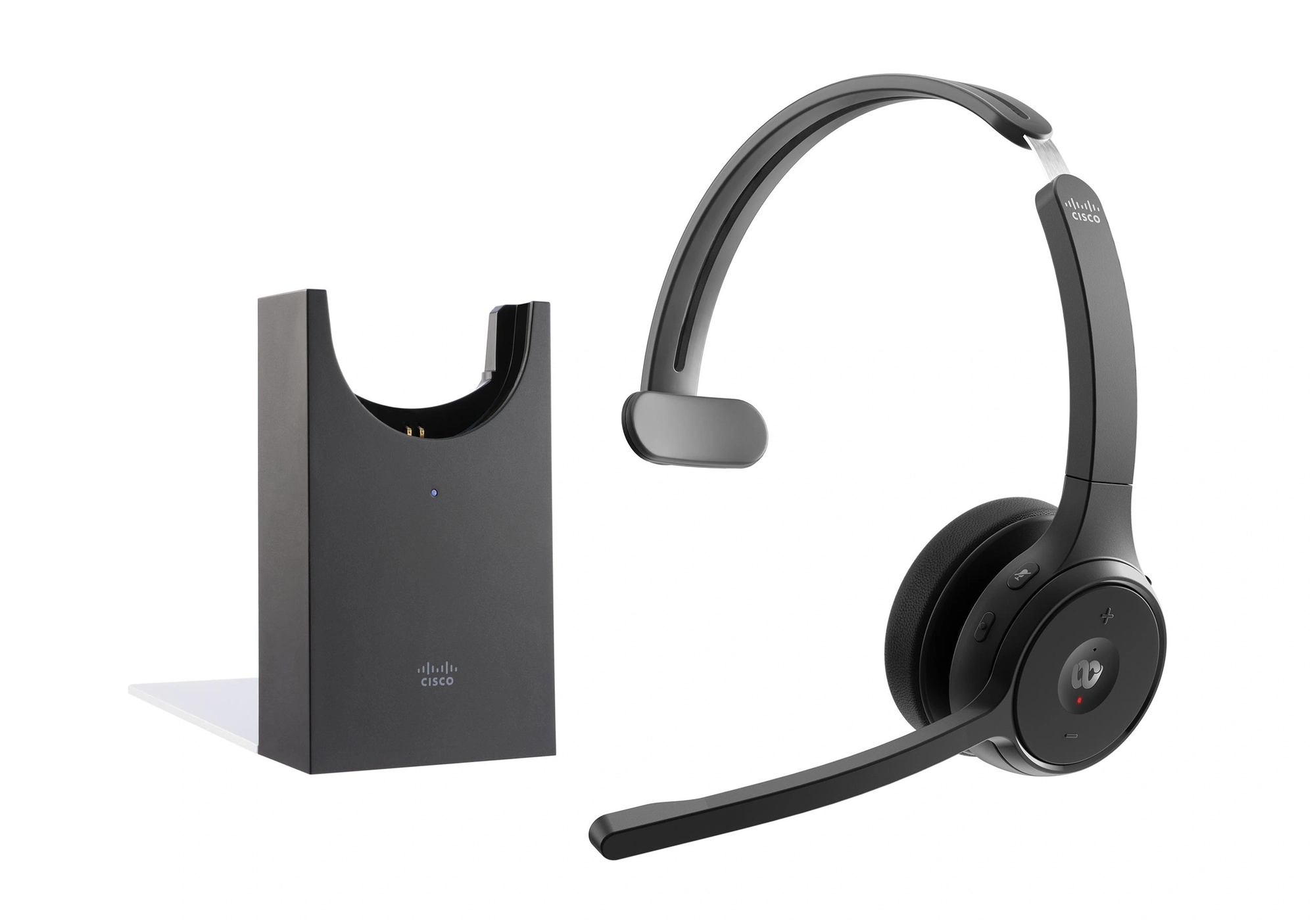 Cisco HS-WL-721-BUNAS-C auricular y casco Auriculares Inalámbrico Diadema Oficina/Centro de llamadas Bluetooth Base de carga Negro