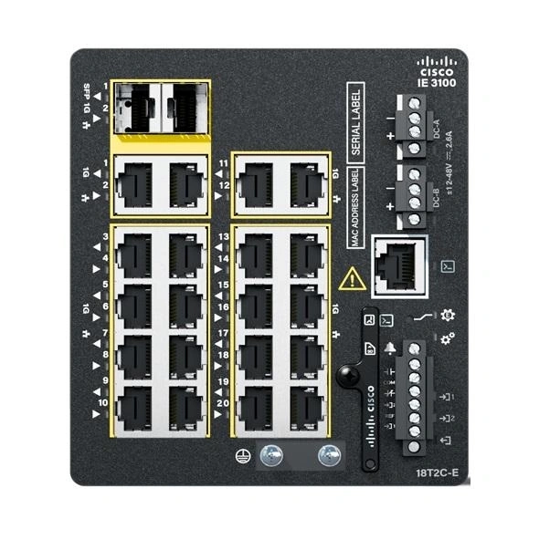 Cisco Catalyst IE3100 Gestionado L2/L3 Gigabit Ethernet (10/100/1000) Negro
