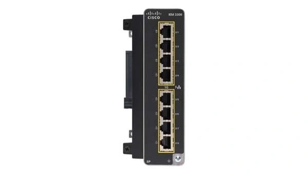Cisco IEM-3300-8P= switch Gestionado L2 Gigabit Ethernet (10/100/1000) Energía sobre Ethernet (PoE) Negro