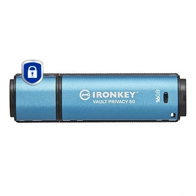 Kingston Technology IronKey 16GB Vault Privacy 50 cifrado AES-256, FIPS 197