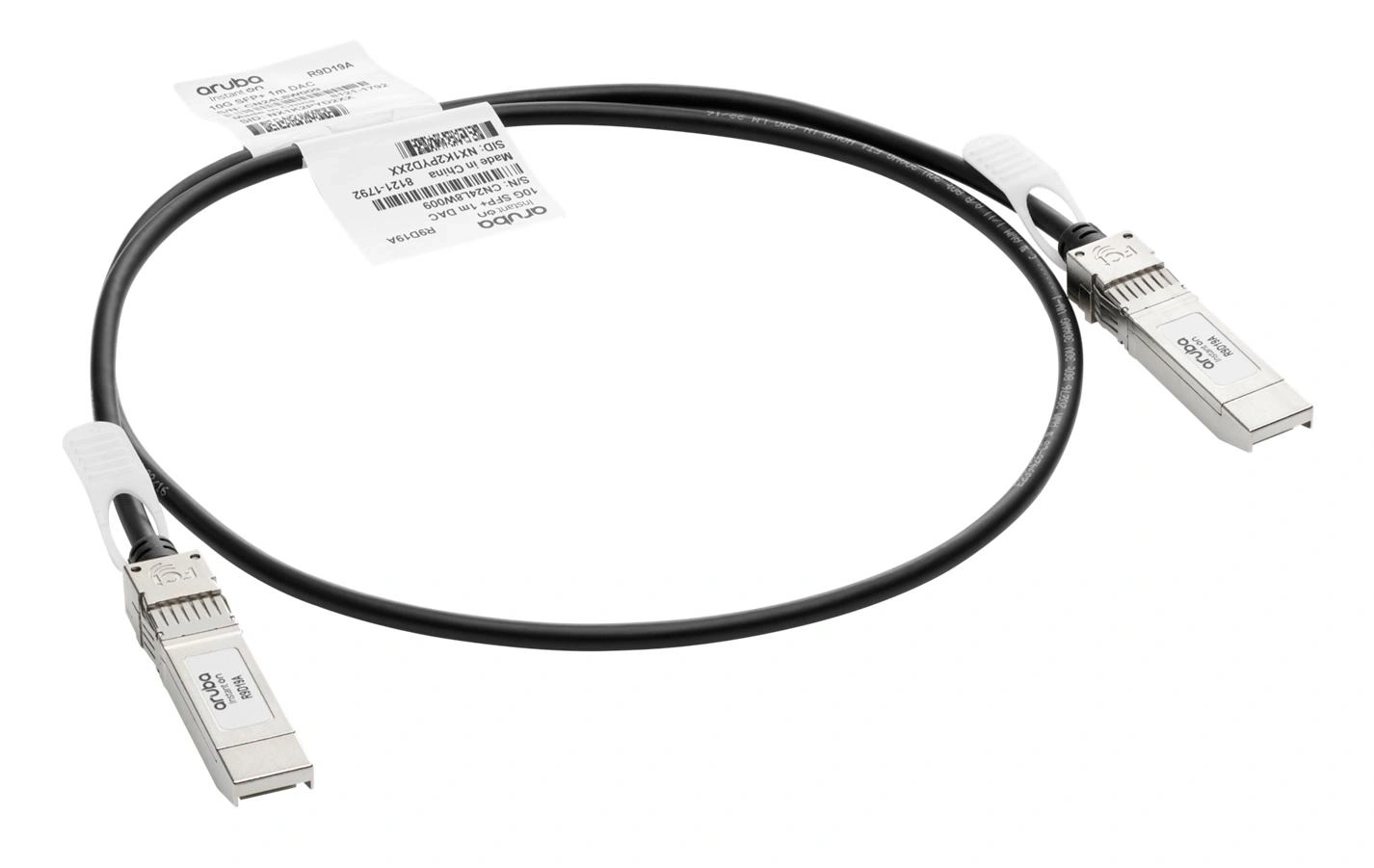 HPE Aruba Networking 10G SFP+ / SFP+ 1m Cable de fibra óptica e InfiniBand SFP+ Negro