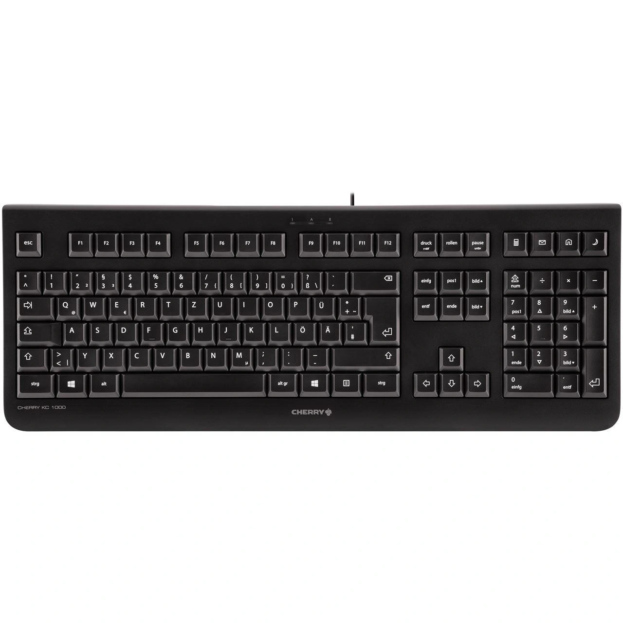 CHERRY KC 1000 teclado Universal USB QWERTY Nórdico Negro