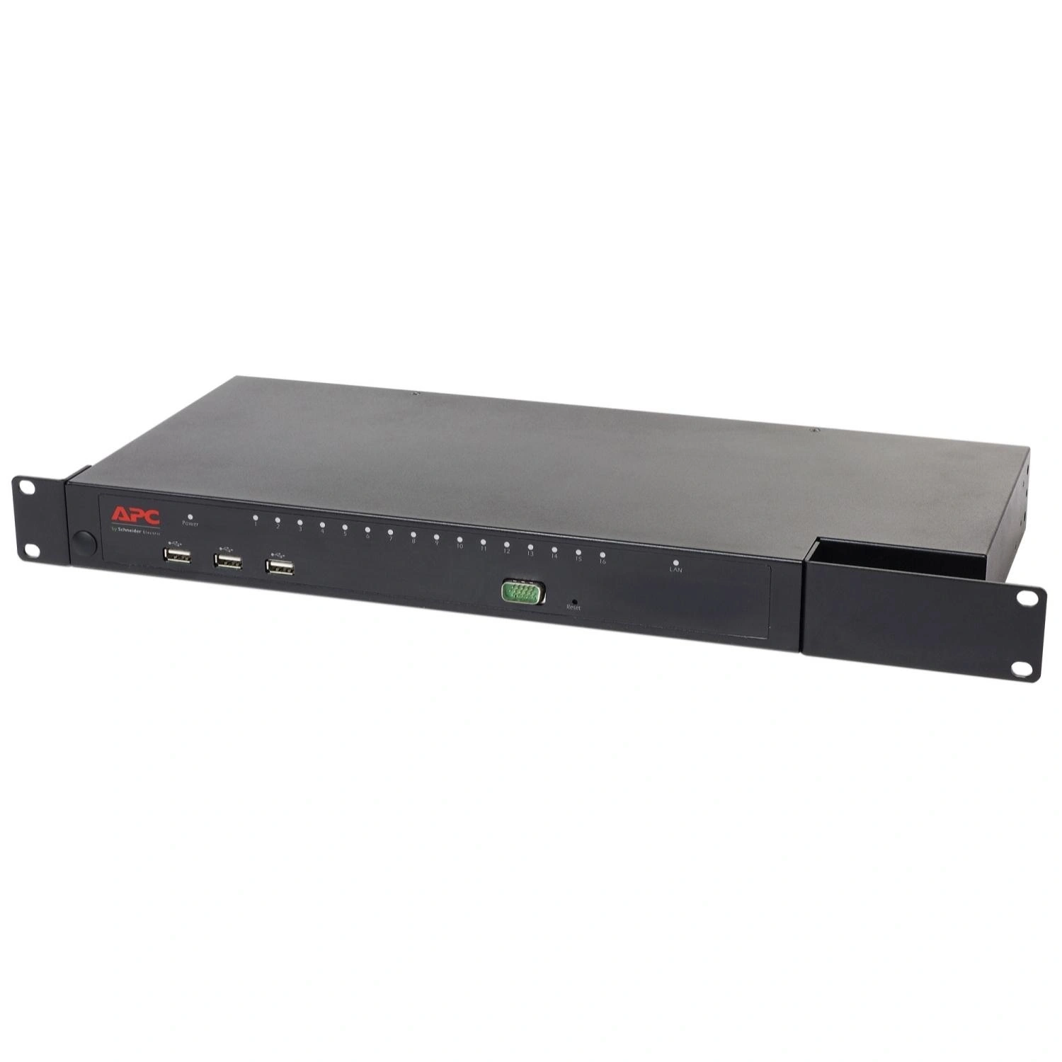 APC KVM1116R interruptor KVM Montaje en rack Negro