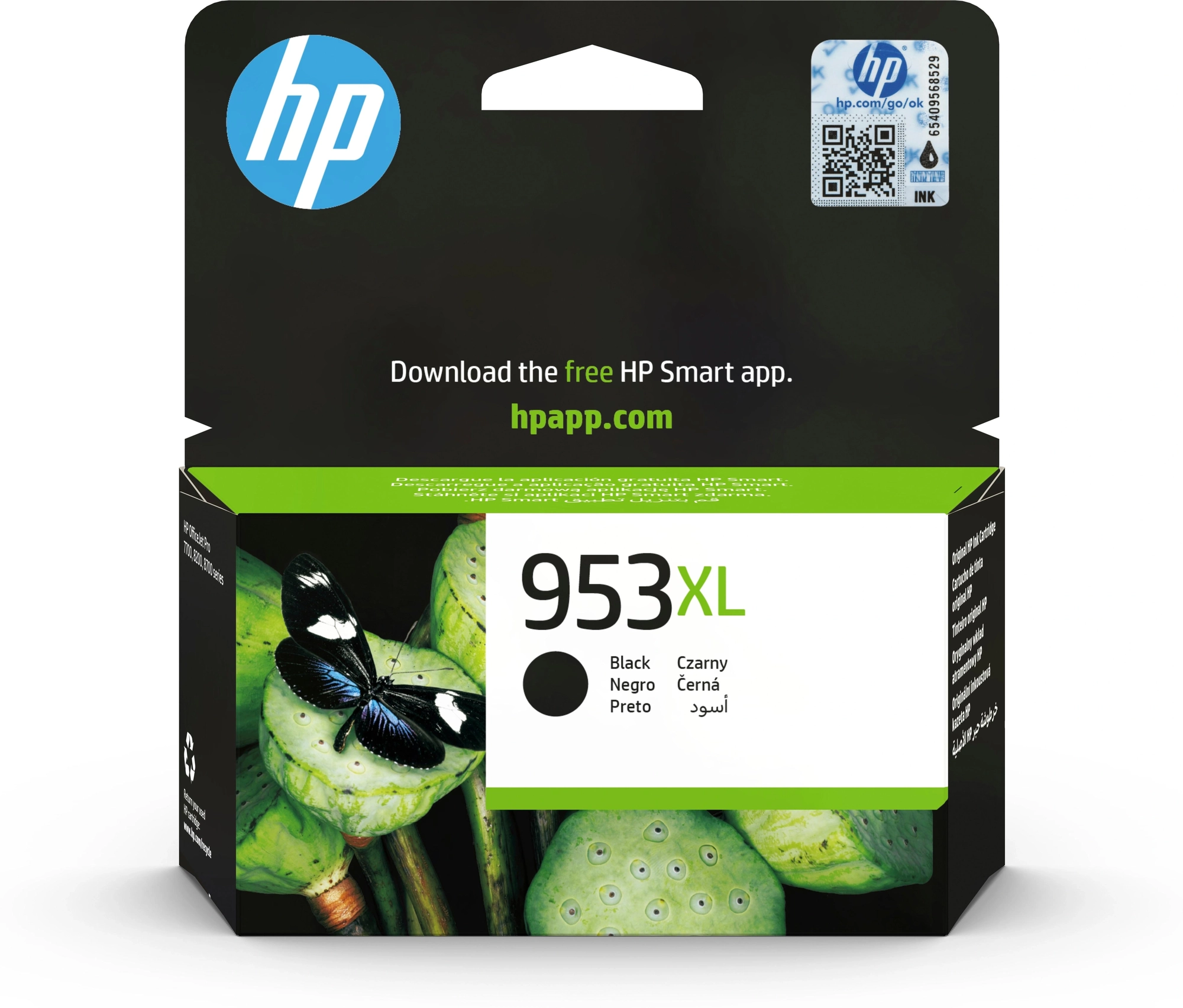 HP Cartucho de tinta Original 953XL de alto rendimiento negro