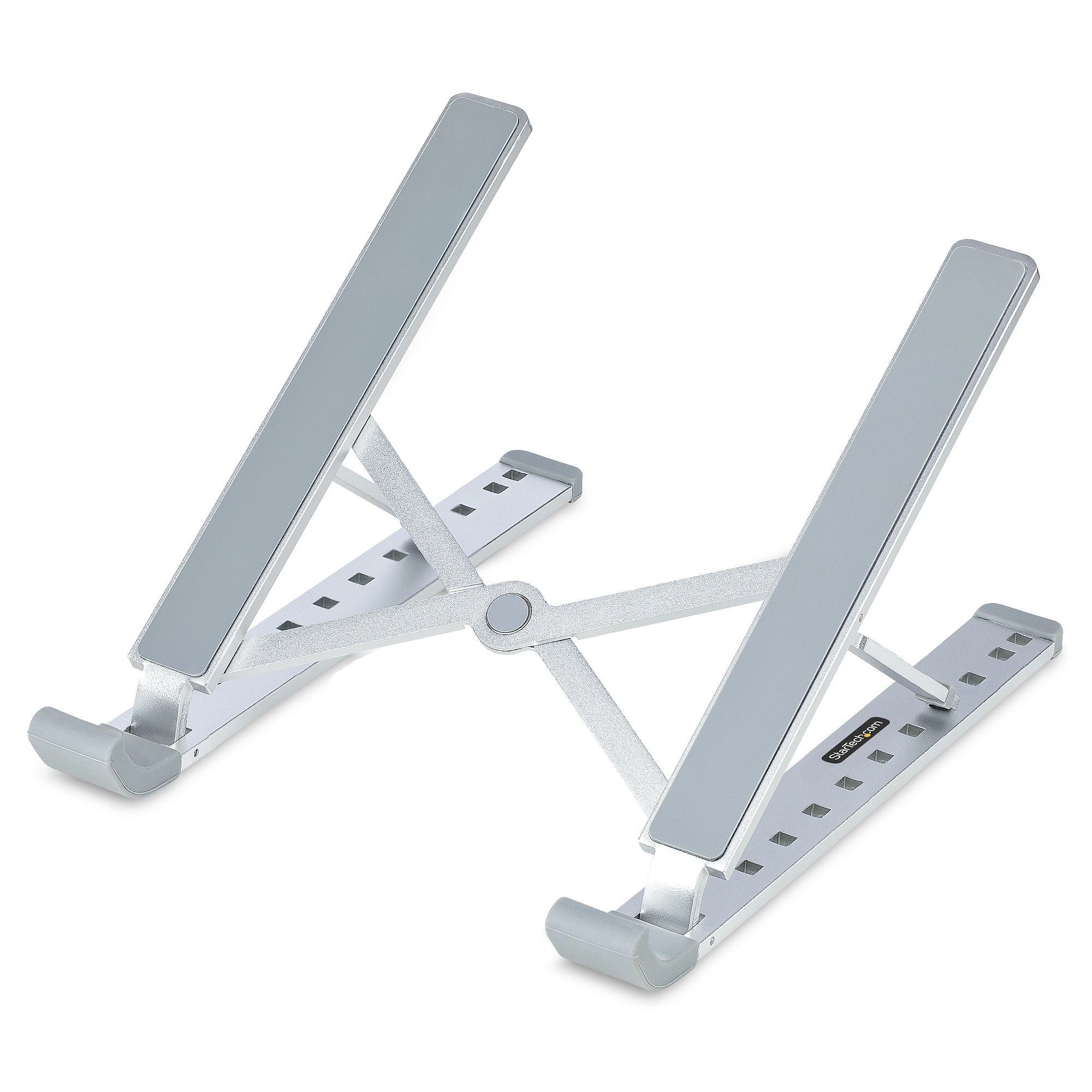 StarTech.com Soporte Elevador Plegable para Ordenador Portátil - Riser Ajustable Portátil Ergonómico para Ordenador Laptop - Estructura Ventilada