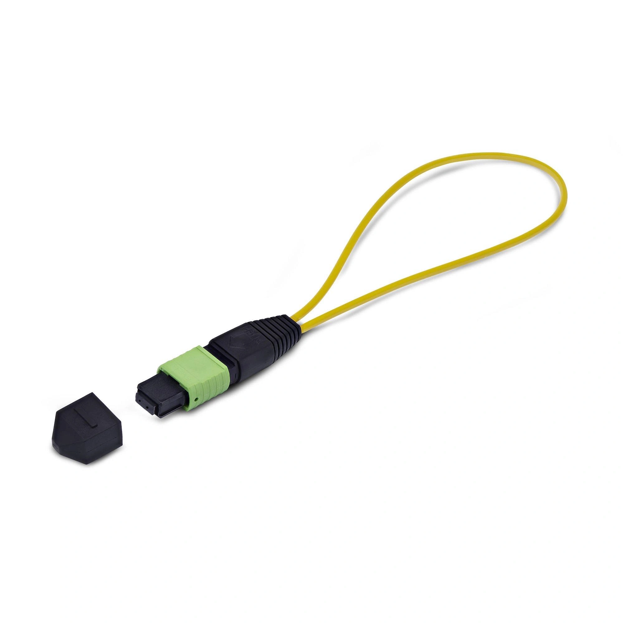 StarTech.com Adaptador Bucle Invertido MPO-12 Monomodo 9/125 MPO/MTP Hembra - Probador Bucle Invertido MPO/MTP Hembra - Probador de Conector MPO/